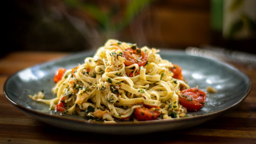 15 Minute Crab Linguine